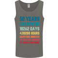 50th Birthday 50 Year Old Mens Vest Tank Top Charcoal