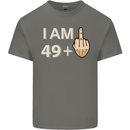 50th Birthday Funny Offensive 50 Year Old Mens Cotton T-Shirt Tee Top Charcoal
