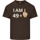 50th Birthday Funny Offensive 50 Year Old Mens Cotton T-Shirt Tee Top Dark Chocolate