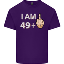 50th Birthday Funny Offensive 50 Year Old Mens Cotton T-Shirt Tee Top Purple