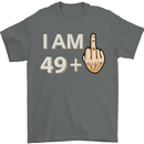 50th Birthday Funny Offensive 50 Year Old Mens T-Shirt 100% Cotton Charcoal
