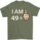 50th Birthday Funny Offensive 50 Year Old Mens T-Shirt 100% Cotton Military Green
