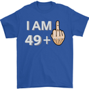 50th Birthday Funny Offensive 50 Year Old Mens T-Shirt 100% Cotton Royal Blue