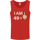 50th Birthday Funny Offensive 50 Year Old Mens Vest Tank Top Red