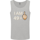 50th Birthday Funny Offensive 50 Year Old Mens Vest Tank Top Sports Grey