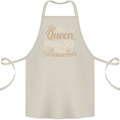 50th Birthday Queen Fifty Years Old 50 Cotton Apron 100% Organic Natural