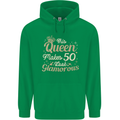 50th Birthday Queen Fifty Years Old 50 Mens 80% Cotton Hoodie Irish Green
