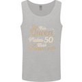 50th Birthday Queen Fifty Years Old 50 Mens Vest Tank Top Sports Grey