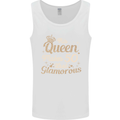 50th Birthday Queen Fifty Years Old 50 Mens Vest Tank Top White