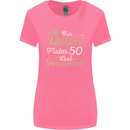 50th Birthday Queen Fifty Years Old 50 Womens Wider Cut T-Shirt Azalea