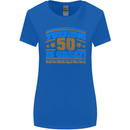 50th Birthday Turning 50 Is Great Year Old Womens Wider Cut T-Shirt Royal Blue