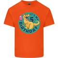 5th Birthday Dinosaur T-Rex 5 Year Old Kids T-Shirt Childrens Orange