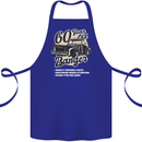 60 Year Old Banger Birthday 60th Year Old Cotton Apron 100% Organic Royal Blue