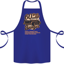 60 Year Old Banger Birthday 60th Year Old Cotton Apron 100% Organic Royal Blue