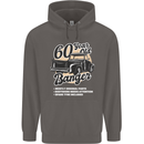 60 Year Old Banger Birthday 60th Year Old Mens 80% Cotton Hoodie Charcoal