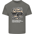 60 Year Old Banger Birthday 60th Year Old Mens Cotton T-Shirt Tee Top Charcoal