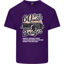 60 Year Old Banger Birthday 60th Year Old Mens Cotton T-Shirt Tee Top Purple