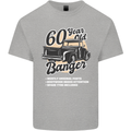 60 Year Old Banger Birthday 60th Year Old Mens Cotton T-Shirt Tee Top Sports Grey