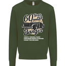 60 Year Old Banger Birthday 60th Year Old Mens Sweatshirt Jumper Forest Green
