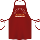 60th Birthday 60 Year Old Ageometer Funny Cotton Apron 100% Organic Maroon