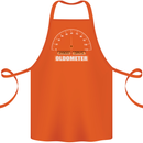 60th Birthday 60 Year Old Ageometer Funny Cotton Apron 100% Organic Orange