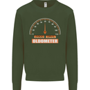 60th Birthday 60 Year Old Ageometer Funny Mens Sweatshirt Jumper Forest Green