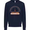 60th Birthday 60 Year Old Ageometer Funny Mens Sweatshirt Jumper Navy Blue
