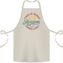 60th Birthday 60 Year Old Awesome Looks Like Cotton Apron 100% Organic Natural