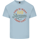 60th Birthday 60 Year Old Awesome Looks Like Mens Cotton T-Shirt Tee Top Light Blue
