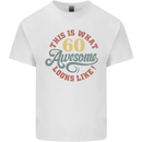 60th Birthday 60 Year Old Awesome Looks Like Mens Cotton T-Shirt Tee Top White