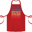 60th Birthday 60 Year Old Cotton Apron 100% Organic Red