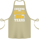 60th Birthday 60 Year Old Funny Alcohol Cotton Apron 100% Organic Khaki