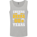 60th Birthday 60 Year Old Funny Alcohol Mens Vest Tank Top Sports Grey