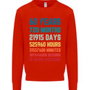 60th Birthday 60 Year Old Mens Sweatshirt Jumper Bright Red