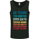 60th Birthday 60 Year Old Mens Vest Tank Top Black