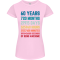 60th Birthday 60 Year Old Womens Petite Cut T-Shirt Light Pink