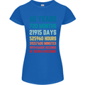 60th Birthday 60 Year Old Womens Petite Cut T-Shirt Royal Blue