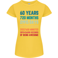 60th Birthday 60 Year Old Womens Petite Cut T-Shirt Yellow