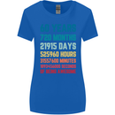 60th Birthday 60 Year Old Womens Wider Cut T-Shirt Royal Blue