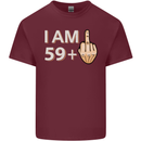 60th Birthday Funny Offensive 60 Year Old Mens Cotton T-Shirt Tee Top Maroon