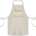 60th Birthday Queen Sixty Years Old 60 Cotton Apron 100% Organic Natural