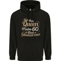60th Birthday Queen Sixty Years Old 60 Mens 80% Cotton Hoodie Black