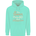 60th Birthday Queen Sixty Years Old 60 Mens 80% Cotton Hoodie Peppermint