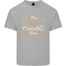 60th Birthday Queen Sixty Years Old 60 Mens Cotton T-Shirt Tee Top Sports Grey