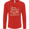 60th Birthday Queen Sixty Years Old 60 Mens Long Sleeve T-Shirt Red