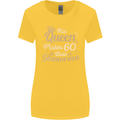 60th Birthday Queen Sixty Years Old 60 Womens Wider Cut T-Shirt Yellow