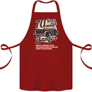 70 Year Old Banger Birthday 70th Year Old Cotton Apron 100% Organic Maroon