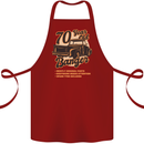 70 Year Old Banger Birthday 70th Year Old Cotton Apron 100% Organic Maroon