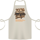 70 Year Old Banger Birthday 70th Year Old Cotton Apron 100% Organic Natural