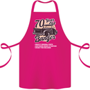 70 Year Old Banger Birthday 70th Year Old Cotton Apron 100% Organic Pink